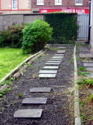 The Friends burial ground, which was in use from 1774 to 1899, is located behind a high wall in Railway Street, beside the old Meeting House, which is now a listed building.
