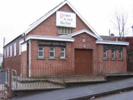 Derriaghy Gospel Hall, built in 1923 and refurbished in 1966.