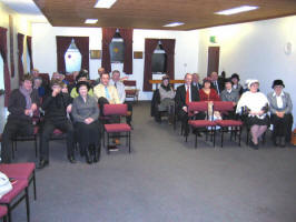Some of the people that meet for worship at Tullynore Mission Hall