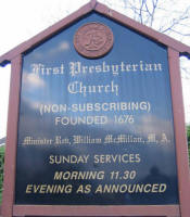Notice Board at First Presbyterian Church (Non-Subscribing ) Dunmurry.