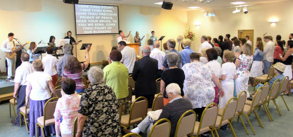 Morning worship at Moira Pentecostal Church
