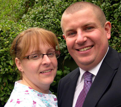 Student Assistant, Mark Proctor and his wife Zoe.
