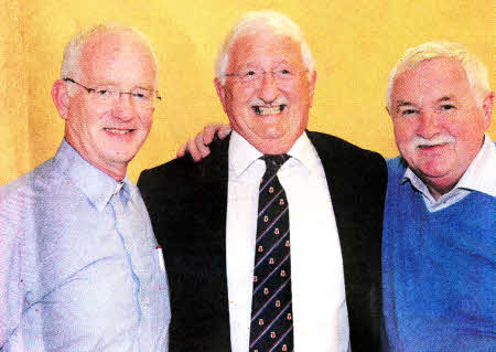 Rev Brian Gibson, Councillor Ronnie Crawford (former Mayor) and John Kelly.