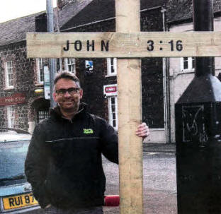 Wilson Archer who has organised the 'C U at the Cross' exercise in Moira.