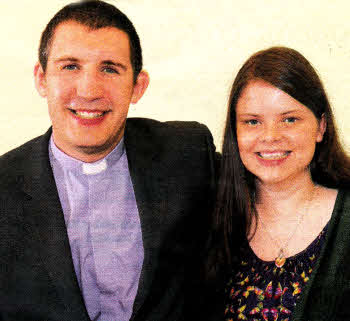 Rev Matthew Milliken, the new Curate of Christ Church Parish, Lisburn, with his wife Lisa.