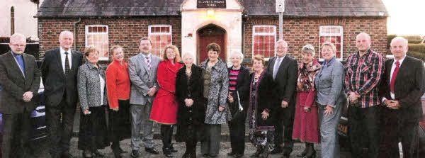 L to R: Rev David Pierce (Rector),Tom Martin (Rector's Warden and former Chairman of the Board of Governors),Wilma Martin (Vestry Secretary and former School Secretary), Daphne Walker (Organist), Paul Haslem, Jacqueline Haslem, Ruby McNair, Coleen Beck, Helen Alexander, Margaret Walsh, David Thompson (Refurbishment Co-ordinator), Marjorie Cushnie (Past Teacher), Olive Nelson, David Tatman and Russell Beck (People's Warden).