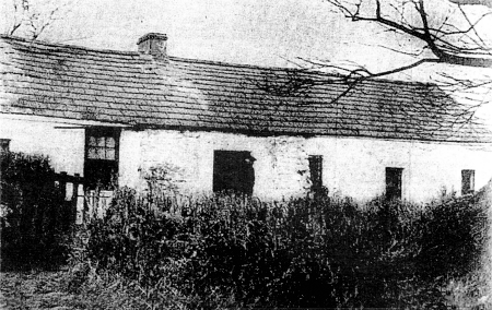 The cottage at Ballynalargy photographed in 1939, where Sarah Jane Downey was murdered. All that remains now of this scene is the tree to the right. Reproduced by permission of the News Letter.