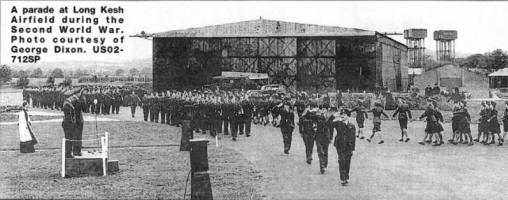 A parade at Long Kesh Airfield during the Second World War. Photo courtesy of - George Dixon. US02-712SP