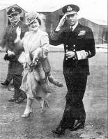 King George VI and the Queen Mother on a visit to Long Kesh Airfield. Photo courtesy of George Dixon. 