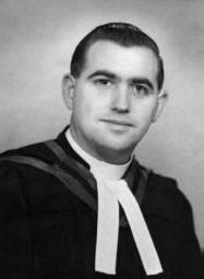 The Rev. Howard Cromie, M.A., pictured in 1962, the year he was installed at Railway Street