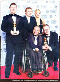 The office team at the Golden Globe Awards