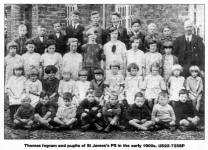Thomas Ingrim and puils of St. James's PS in the early 1900's US22-725SP