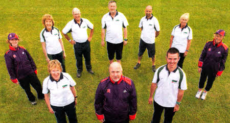 The Northern Ireland Athletics Officials who will be playing a vital role at the London 2012 Olympic Games, including locals Joyce Mack, Robin Mack, Bob Brodie and Brenda Houston. 