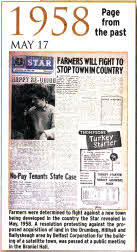 Farmers were determined to fight against a new town being developed in the country the Star revealed in May, 1958. A resolution protesting against the proposed acquisition of land in the Drumbeg, Hillhall and Ballyskeagh area by Belfast Corporation for the building of a satellite town, was passed at a public meeting in the Braniel Hall