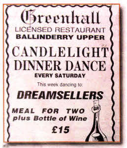 DID you enjoy a night out at the Greenhall Restaurant back in the 80's? This was an ad from the Star in 1989. Sadly, the restaurant has now been knocked down.