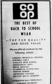 The Co-op is no more in Castle Street, but it was busy with back to school in August 1971