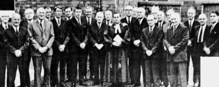 Elders from Railway Street Presbyterian Church before their ordination in July 1969