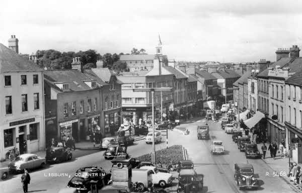 Market Square Lisburn 1950's
